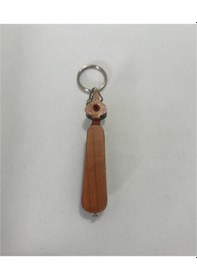 Resim Kemençe Ahşap El Yapımı Minyatür Anahtarlık Müzik Aleti Araba Süsü 