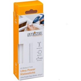 Resim Steinel 40 Adet Ultra Güçlü 7mm Mum Silikon Çubuk 