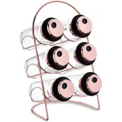 Resim Korkmaz Stora Glass 7 Parça Rosegold Baharat Seti A5530 