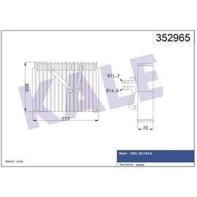 Resim Evaporatör Opel Vectra B (All) 1999- 95>02 504645983 