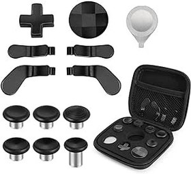 Resim TNP Elite Series 2 Controller Accessories - D-Pads, Thumbsticks, Paddles DIY Customizable Parts, High-Quality Black Elite Component Kit, Replacement Accessories for Xbox One Elite Controller Series 2 