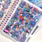 Resim Disney Stitch Coil Notebook, Stitch Stickers ile Bullet Journaling için kullanılabilir. Yumuşak Kapak Stickers içerir, Ofis veya Okul Malzemeleri için mükemmeldir. 