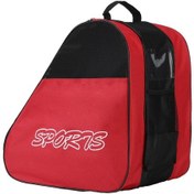 Resim Youtek Erkek Kadın Çocuk Tüm Yaş Grupları İçin Dayanıklı Oxford Kumaş Tek Omuzlu Paten Sandalet Skate Taşıma Çantası Geniş Hacimli Özel Saklama Kırmızı Kalın Yarım Aydınlık Çanta 