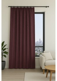 Resim Toscana Fon Perde Mürdüm 