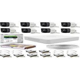 Resim Hıkvısıon Hd-Tvı 8 Kameralı Güvenlik Kamera Sistemi 