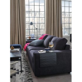 Resim IKEA Siyah Konforlu Kanepe - Kolçak Tepsisi 