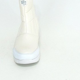 Resim Fermuarlı İçi Kürklü Su Geçirmez Kadın Kar Botu Bej 