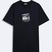 Resim LTB SEZONO Erkek Sıfır Yaka Kısa Kol Regular Siyah T-Shirt 1225841796089 