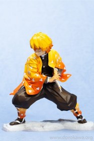 Resim oyuncakçı savaş & europe shop Zenitsu Agatsuma Demon Slayer Figürü 18 Cm 