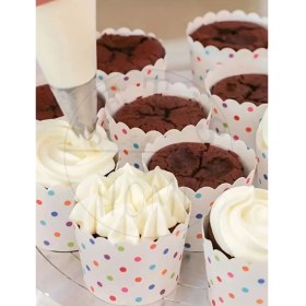 Resim 24 Parça Krema Duyu Seti Orta Boy Şanti Duyu Çelik Pasta Süsleme Duyu-Dolgusu 