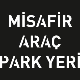 Resim Boyama Şablonu Misafir Araç Park Yeri Alüminyum 100x100cm 