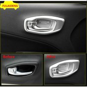 Resim Jeep Renegade Iç Kapı Kolu Çerçevesi 4 Parça Siver (539971903) 