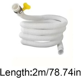Resim Hightower 2m Çok Amaçlı Batarya Uzantı Hortumu Bağlantı Uçlu Bahçe Banyo Mutfak 