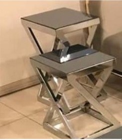 Resim Zlf Zigon Z Ayak Lüks Orta Ve Zigon Sehpa Takım El Yapımı 