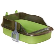 Resim Suntek Kedi Kumu Kutusu Sürgü Sürgü Kitty Kum Tavası Kedi 