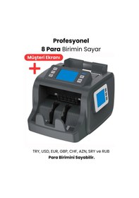 Resim Gray Master Para Sayma Makinesi 8 Ülke Birimi, Geçersiz Birim Kontrol, Cıs Teknolojisi 