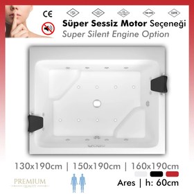 Resim Ares | Jakuzi | Oturmalı - 160x190 / Kırmızı / 2 Kişilik 