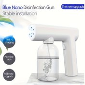 Resim 1 adet 300ml elektrikli nano temizleyici - Kablosuz sprey temizleyici, mavi ışık buhar atomizer, şarj edilebilir atomizer, nemlendirici, hava aroması dumanı, aroma difüzörü 