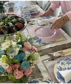 Resim Hanzade 4 Kişilik Amerikan Servisi & Peçete Beyaz 