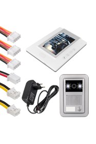 Resim Powermaster Görüntülü Diafon Kapı Zili Sistemi 1 Dairelik Gece Görüşlü Dokunmatik Ekran Interkom 
