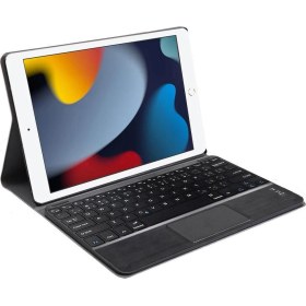 Resim Microcase iPad 9.nesil 2021 10.2 Bluetooth Touchpad Klavye+Standlı Kılıf Bkk5 