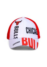 Resim Beyaz Chicago Bulls Basketbol Beyzbol Şapkası - Standart Beyaz 