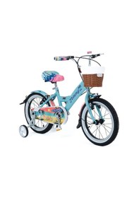 Resim 16 Jant Bisiklet Hawaii Hasır Sepetli, Deri Elcikli Çocuk Bisikleti, 4-6 Yaş Çocuk Bisikleti Yeşil 