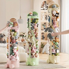 Resim 1 adet Yüksek Fermuarlı Depolama Organizatörü - Ağır Hizmet Tipi Şeffaf Bebek Kutusu Fermuarlı Kapatma ile, Bebekler, Aksiyon Figürleri, Cadılar Bayramı ve Noel Süsleri için Yerden Tasarruf Sağlayan Dikey Tasarım - Sağlam Taban, Ev, Parti veya Hediye için İdeal - Ayıcalar, Teddy Bears ile Uyumlu - Kolay Erişim ve Toz Geçirmez Koruma, Parti Süsü, Eğlenceli Estetik, Dayanıklı Yapı, Koleksiyonluk Gösterim, Ev Organizatörleri, Peluş İçin Şeffaf Sandalye, Peluş Depolama Kutusu/organizatör, Oyuncak 