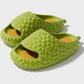 Resim Intragdou Durian Çift Komik Moda Kapalı Ev Eva Kalın Tabanlı Terlik (Yurt Dışından) 