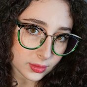 Resim 1 Çift Minimalist Yuvarlak Tam Çerçeve Kadınlar için Şeffaf Lens Gözlük, Metal Menteşeli Anti-TR Çerçeve, Polikarbonat Lensler, Moda Gözlükler Holi Parti Süslemesi için 