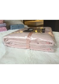 Resim Pike Yazlık Zmrt Somon Çift Dolgun Malzeme V Çizgili Desen Pamukl (410077583) Somon 