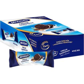 Resim Mc Vitie's Kremalı Kakaolu Bisküvi 6x45 G 