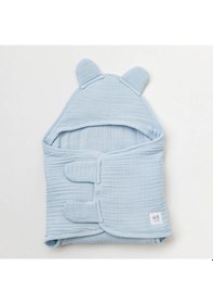 Resim Bebek Kundak Swaddle Muslin Home Ac25879 Mavi 
