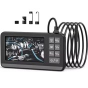 Resim Ekranlı Çift Kameralı 10 mt Sert Kablo Endoskop Kamera 8 mm 4.3 Inc Hafıza Kart Destekli - Lisinya 