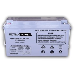 Resim ULTRAPOWER Beyaz 100ah Deepcycle Jel Akü 