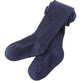 Resim Lacivert Çocuklar Yürümeye Başlayan Bebek Kız Katı Sıcak Pamuk Tayt Çorap Külotlu Çorap Pantolon Çorap Lacivert 