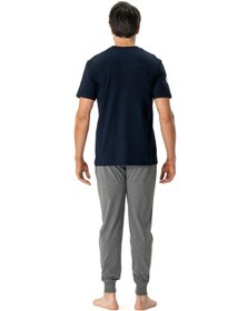 Resim U.s Polo Assn. 18788 Erkek Kısa Kollu Paçası Bantlı Pijama Takımı-lacivert Lacivert 