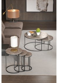 Resim Orta Sehpa Ve Zigon Sehpa Set İkili Lüx C Zigon Gordion Diğer 