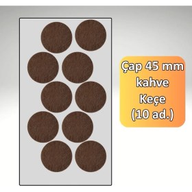 Resim Almital Keçe-(45 mm Çap)-Kanepe Sehpa Sandalye Için Zemin Koruyucu 