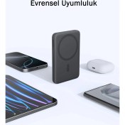 Resim Aukey PB-MS03-GY Magsafe Magfusion Ince 5000MAH 20W Power Bank 