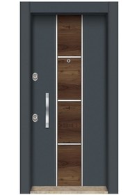 Resim Antrasit Çelik Kapı Tez1590 
