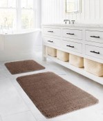 Resim Koza Home Koza Home Segura Peluş Vizon Kaydırmaz Taban Banyo Paspası Vizon 