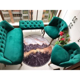 Resim ElizzanMobilya Nev Elizzan Garden Zümrüt Yeşili Koltuk Takımı 001 