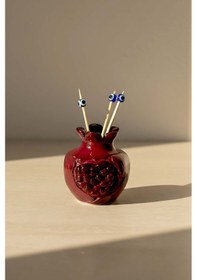 Resim Nazar Boncuklu Nar Tasarımlı Dekoratif Kürdanlık 