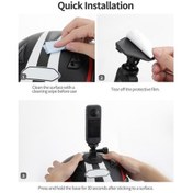 Resim Lasonstiges Sunnylıfe Actıon 4/ınsta360 Go3 Için Taban Montajı Gopro Kavisli Kask Montajları Için Esnek Yapışkan Taban 