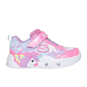 Resim Skechers Unicorn Charmer Lil Heart Sparkles Kız Çocuk Pembe Günlük Ayakkabı 