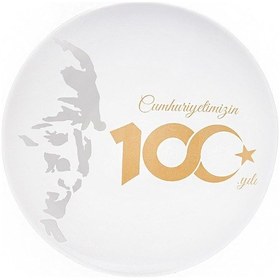 Resim 29 Ekim Cumhuriyet Bayramı Atatürk Servis Sunum Tabağı 28 Cm 