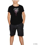 Resim Iron Man Digital Siyah Çocuk Tişört Siyah 