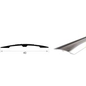 Resim Can Alüminyum Mat Beyaz Eloksal 2,7 Metre 4 cm Parke Birleştirme (ALT-26200-MBE) 