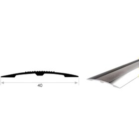 Resim Can Alüminyum Mat Beyaz Eloksal 2,7 Metre 4 cm Parke Birleştirme (ALT-26200-MBE) 